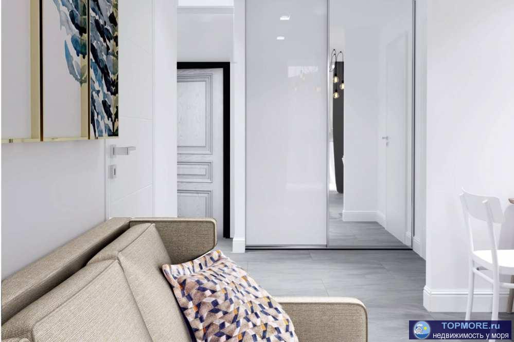 Лот № 167547. Продается двух комнатная квартира в жк Альпийский кварталКвартира в черном варианте (фотографии это... - 2