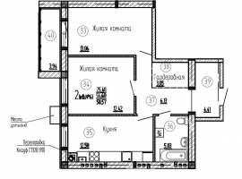 Продам 2 комнатную квартиру 58,57 кв.м., 5/5 
эт., ЖК Образцово,...