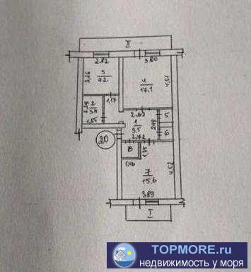 Продается однокомнатная квартира, общей площадью 34,8 кв.м. расположенная в одном из самых лучших районов пгт.... - 1