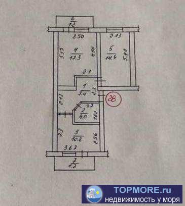 Аренда 2-х комнатного дома  60 кв.м по ул Советская в Феодосии.Сдается комфортный двухэтажный домик на длительный... - 1