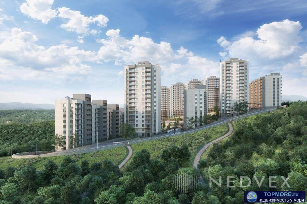 Лот № 177864. Продается двухкомнатная квартира, жк Горный квартал, на территории парк, вид на море и горы, беседки,... - 2