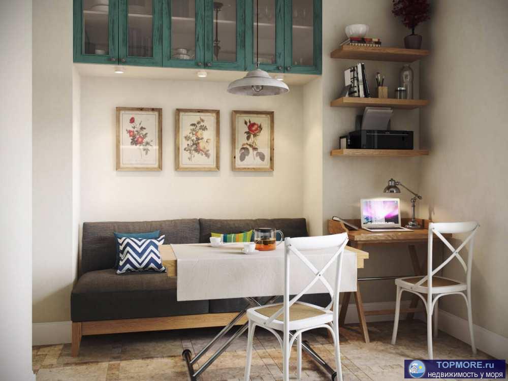 Лот № 181059. Продается уютная квартира в Дагомысе, г. Сочи! Жилой комплекс «Чайные Холмы» окружен зеленью и...