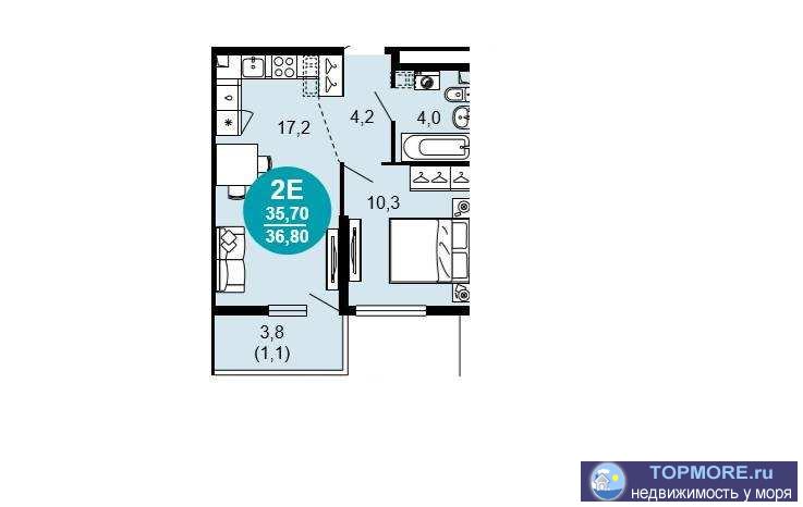 Лот № 186818. Продается уютная квартира с ремонтом в жилом комплексе класса эко-комфорт+ в живописной части... - 2