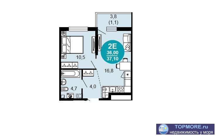 Лот № 186817. Продается уютная квартира с ремонтом в жилом комплексе класса эко-комфорт+ в живописной части... - 1