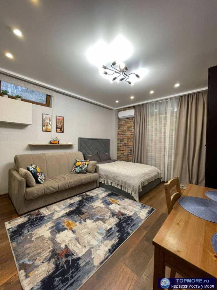 Лот № 186932. Продается студия 25м² Эсто-Садок.Цокольный этаж. Топ локация, до подъёмника 400м. Закрытая территория,...