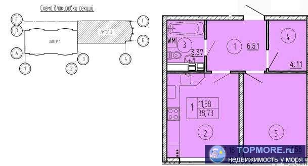 Квартиры премиум класса в пригороде Новороссийска, в поселке Мысхако.  Преимущества покупки квартиры в ЖК «Rich»:  -... - 6