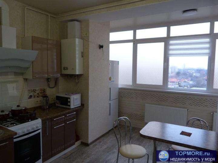 Сдается уютная квартира в новом доме. Евро ремонт, теплый пол на кухне и ванной, автономное отопление, Два... - 1