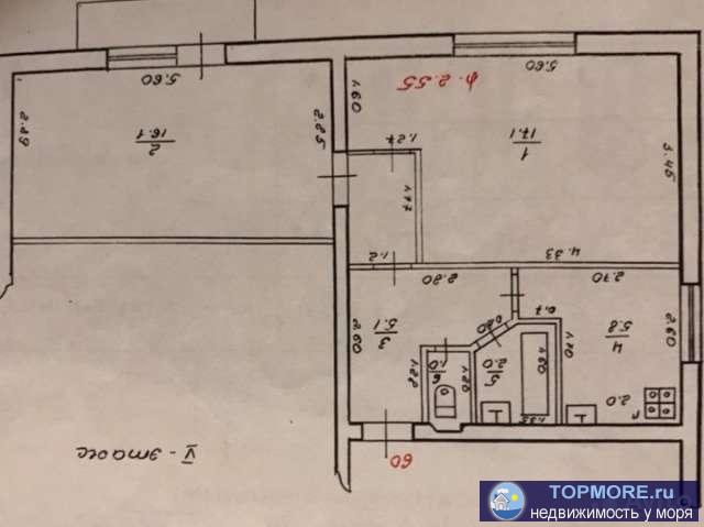 Продаётся 2-комнатная квартира, 52 кв.м., в хорошем состоянии, 2 изолированные комнаты, санузел раздельный, балкон...