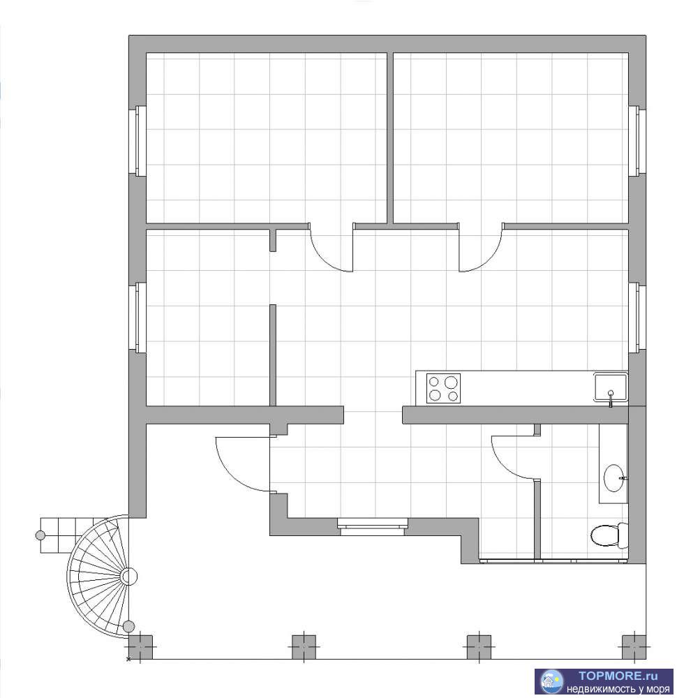 дачный потребительский кооператив Нептун, Сакский район, Республика Крым, Центральная улица.     Продам трехэтажный... - 10