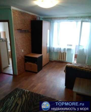 Сдаётся однокомнатная квартира в хорошем состоянии, газовая колонка, холодильник, микроволновка, мебель, телевизор,... - 1