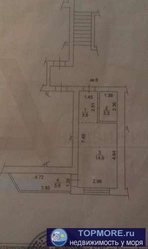 Номер объекта: 37197 Продается комфортная студия 27,1  с ремонтом и большой застекленной лоджией 2 этаж 9 ул.... - 1
