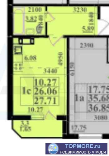 Номер объекта: 37205 Квартира-студия на 10/16 эт. Сдача по декларации 4кв. 2019года. Строительство идёт с... - 1