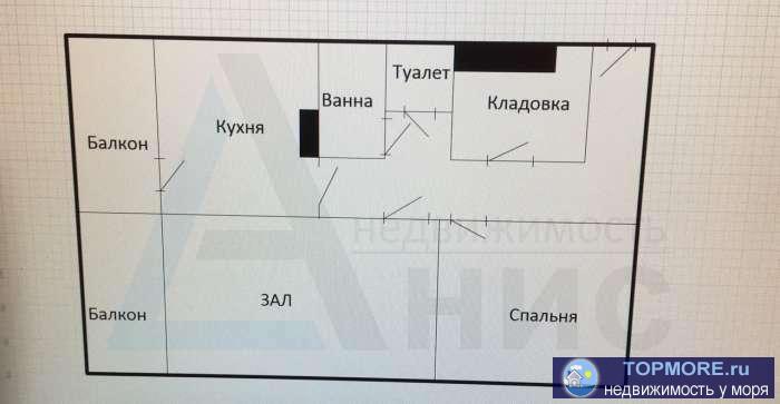 Номер объекта: 37393 Продам 2-к квартиру 56м. 16/16 ул. Героев-Разведчиков. Квартира в хорошем районе. Огромный... - 1