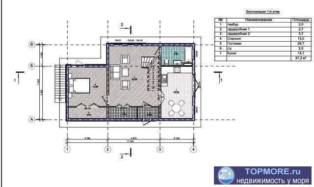 Продается дом в строящемся поселке Планерный, расположенном в живописной долине возле престижного курортного места... - 1
