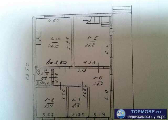 Продается благоустроенный дом 360 кв м, участок 11 соток в с. Солнечногорское, ул. Заречная. 7 комнат, кухня с... - 1