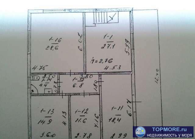 Продается благоустроенный дом 360 кв м, участок 11 соток в с. Солнечногорское, ул. Заречная. 7 комнат, кухня с... - 2