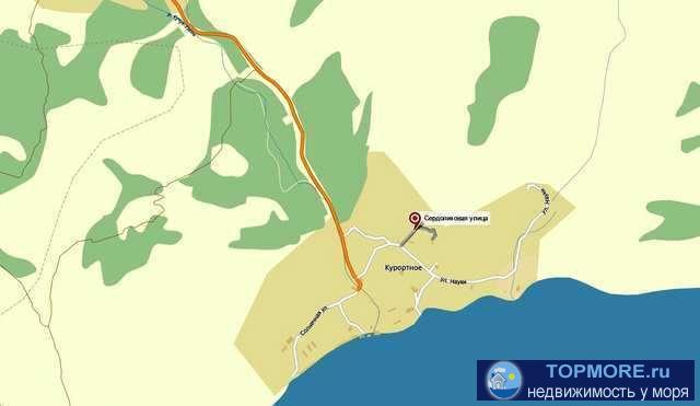 Продается земельный участок 4 сотки в пгт Курортное, ул Сердоликовая. От моря 600 метров. Очень красивая местность,...