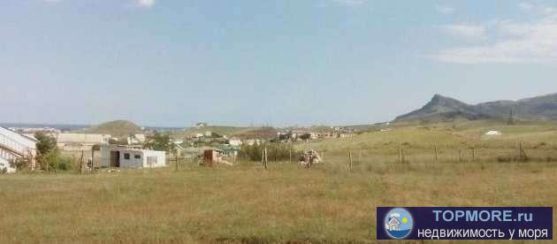  Продается ровный земельный участок, в новом, спокойном районе курортного поселка Коктебель, с прекрасным видом на...