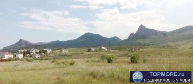  Продается ровный земельный участок, в новом, спокойном районе курортного поселка Коктебель, с прекрасным видом на... - 2