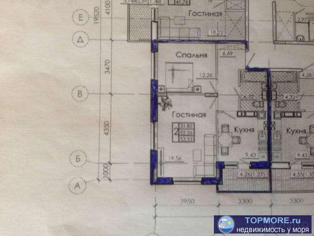 Продаю двухкомнатную квартирую на 2-ом этаже в ЖК Ривьера, вид на море и на горы, собственник