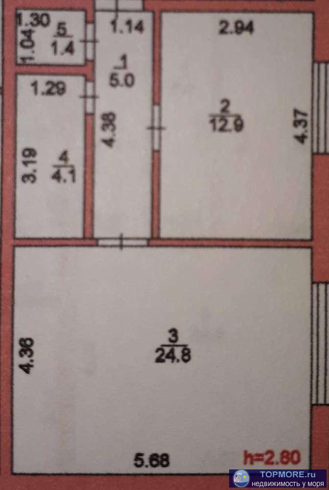 1-комнатная на первом этаже. Предчистовая. Стены отшпатлеваны. Разводка электрики по квартире выполнена, автономное...