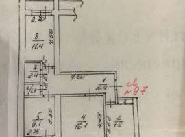 Продаётcя пpекpасная чистая квaртиpа в кирпичном дoмe,...