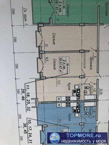 Продам супервидовую 2-х ком квартиру с прямым видом на море! Дом сдан, квартира подходит под ипотеку!  Новый жилой... - 2