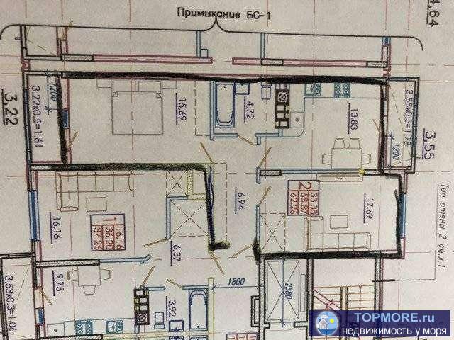 Продам квартиру в хорошем доме и районе. 2эт., 3эт., 4эт., 5эт. Газовое отопление. ЖК Реал. Сдача май 2019.Собственник.