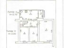 Продаётся 3-х ком. квартира на 2 уровня в 2-х этаж. доме, 66,2...