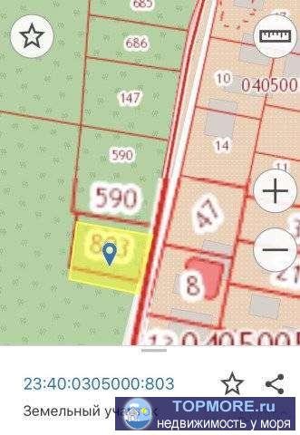 Участок в лучшем СТ города.  На карте отмечено расположение.  Без строений.  Газ и свет проходит по меже.... - 1