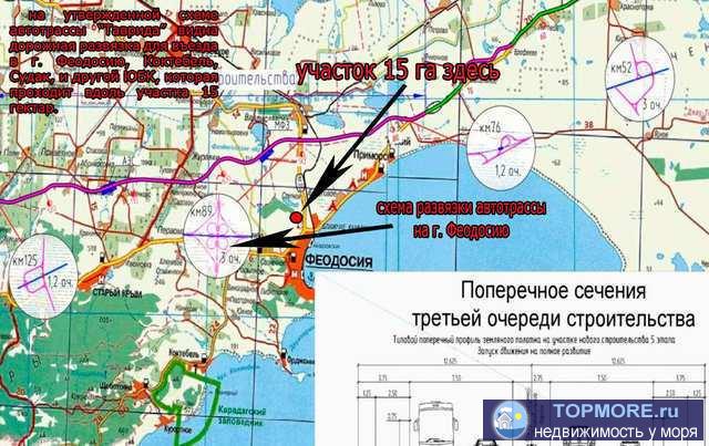 Продается земельный участок 150 соток в г. Феодосия, массив Степной. - 2