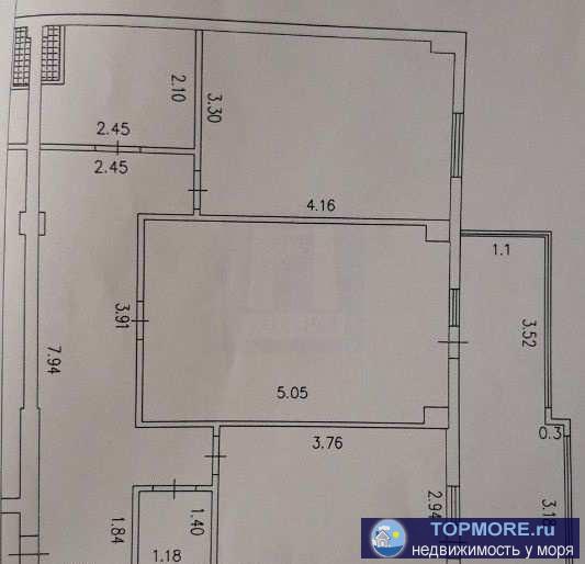 Продается новая двухкомнатная квартира 71 кв.м на 6-м этаже 10-ти этажного дома с видом на море. Комнаты раздельные,... - 2