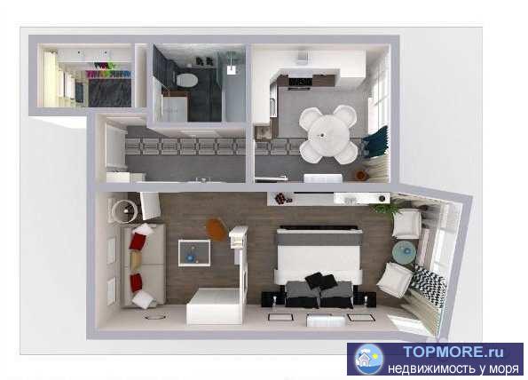 Продаю 1-комнатную квартиру в самом центре города Сочи в современном жилом комплексе бизнес-класса «Огни Сочи».... - 2